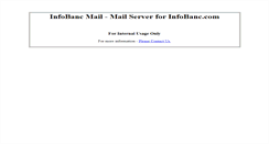 Desktop Screenshot of infobancmail.com