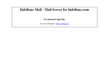 Tablet Screenshot of infobancmail.com